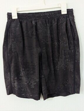Lululemon Pace Breaker Short 9" Drawstring LinerTour De Force Carbon Black Small